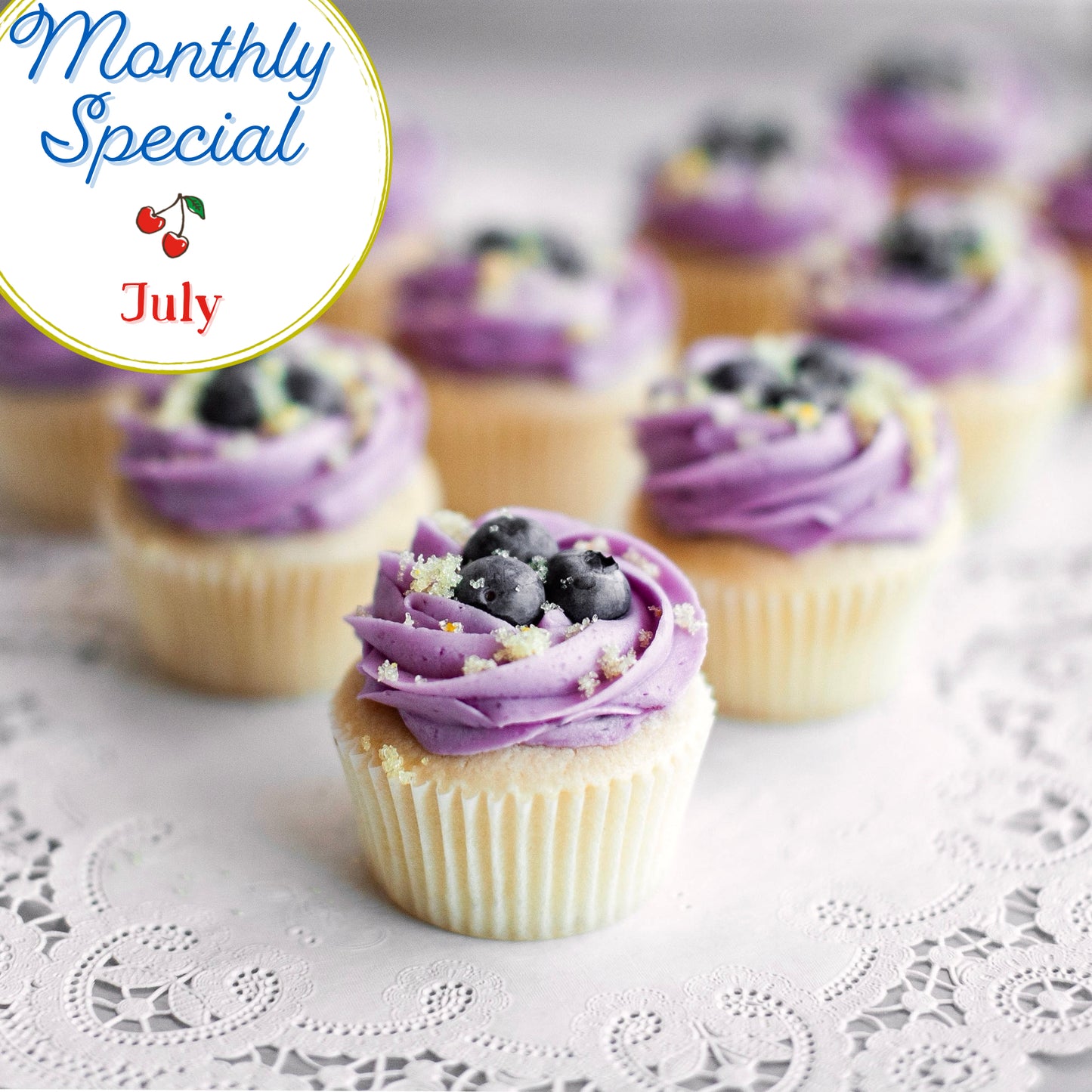 Blueberry Cupcakes: June & July Special
