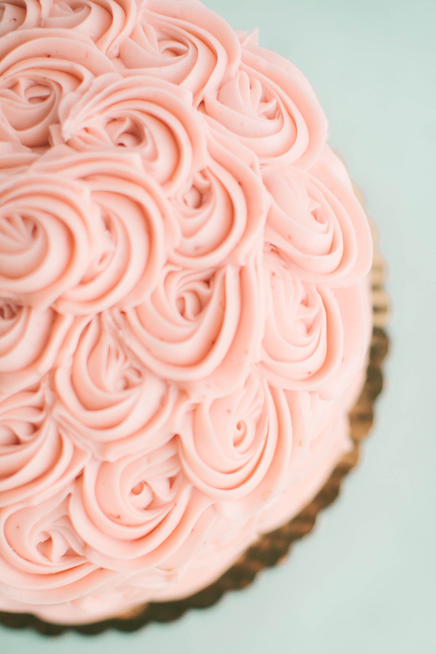 Rosettes All Over- Decorated Cake