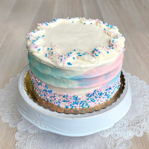 Gender Reveal- Decorated Cake