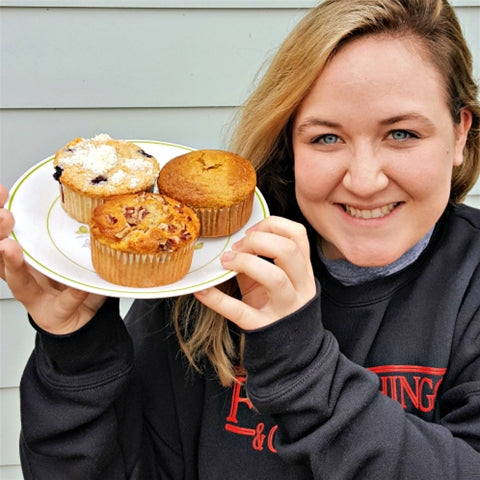 oh my muffins! check out our 3 new flavors + new sizes for all
