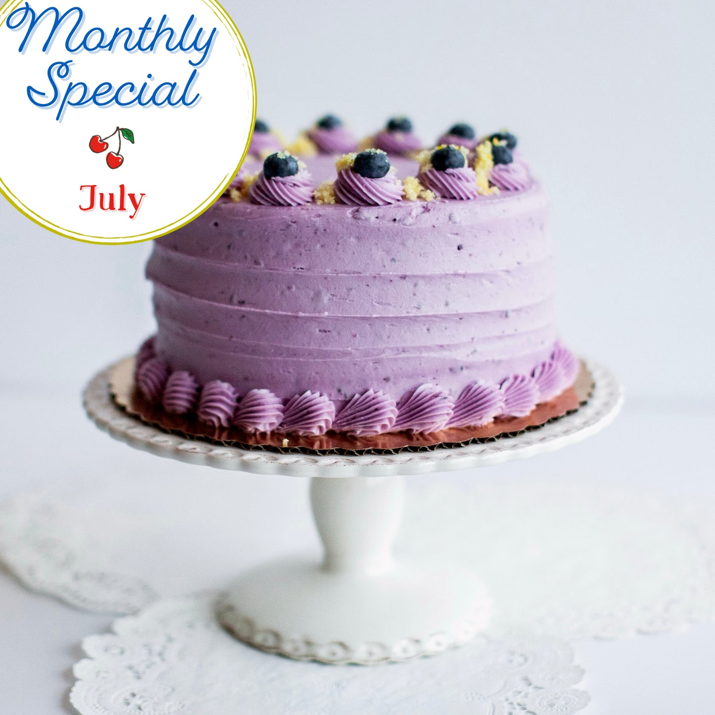 Blueberry Cake: June & July Special
