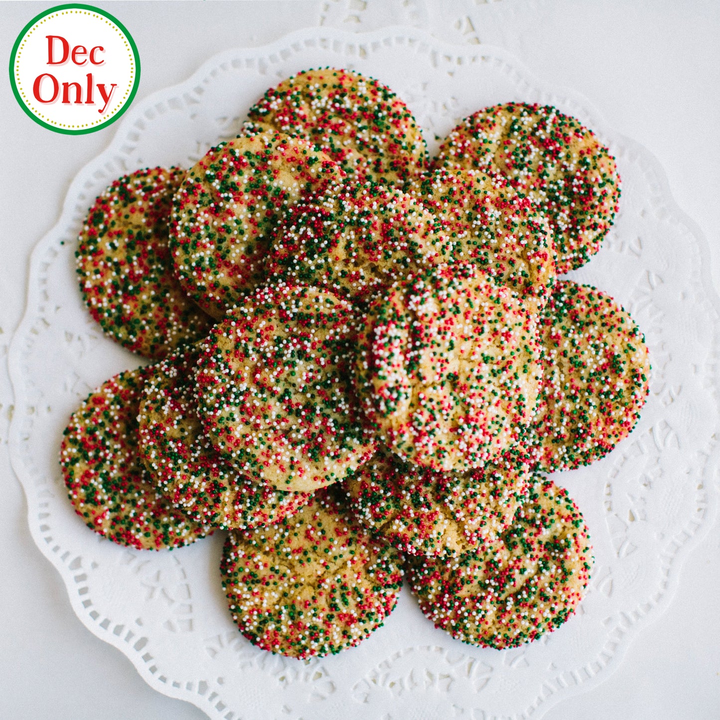 Christmas Sprankle Cookies: Christmas in July Special