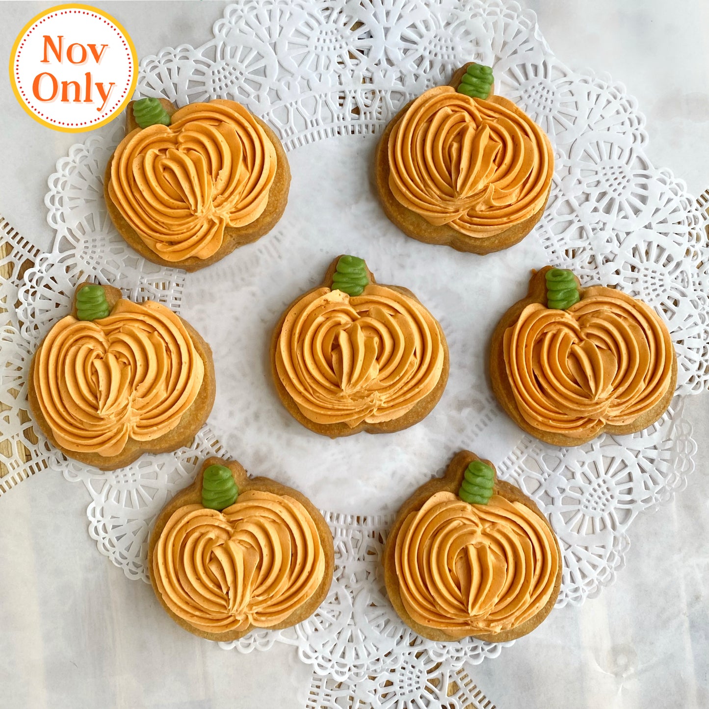 Pumpkin Decorated Cookies (Nov Only)