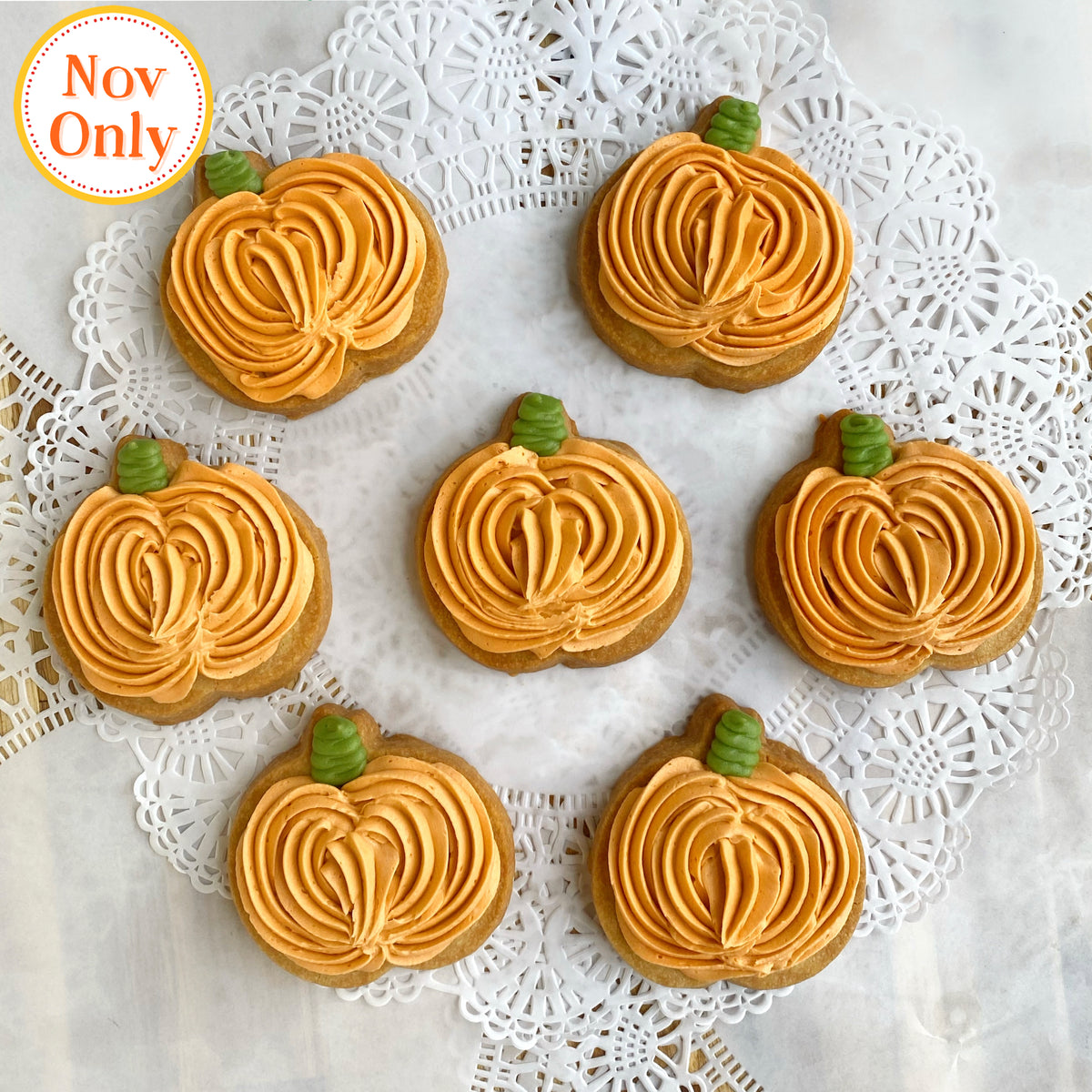 Pumpkin Decorated Cookies (Nov Only)