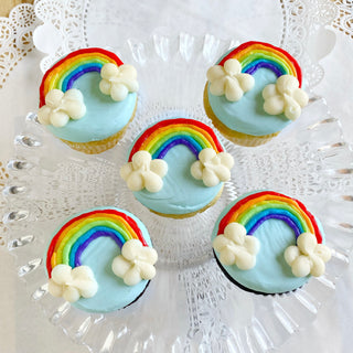 Rainbow Revelry- Decorated Cupcakes