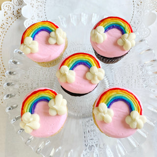 Rainbow Revelry- Decorated Cupcakes