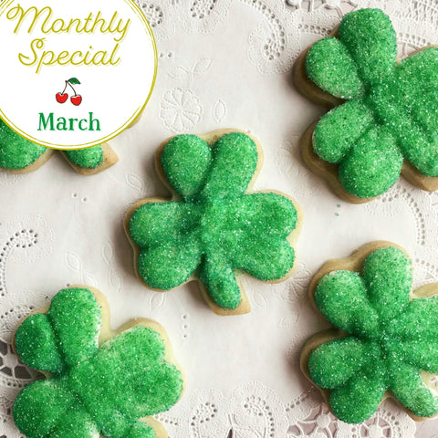 Iced Shamrock Cookies: March Special