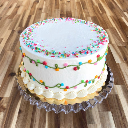 Deck the Halls Decorated Cake (Dec Only)