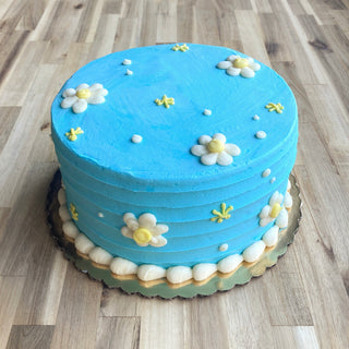 Mod Daisies- Decorated Cake