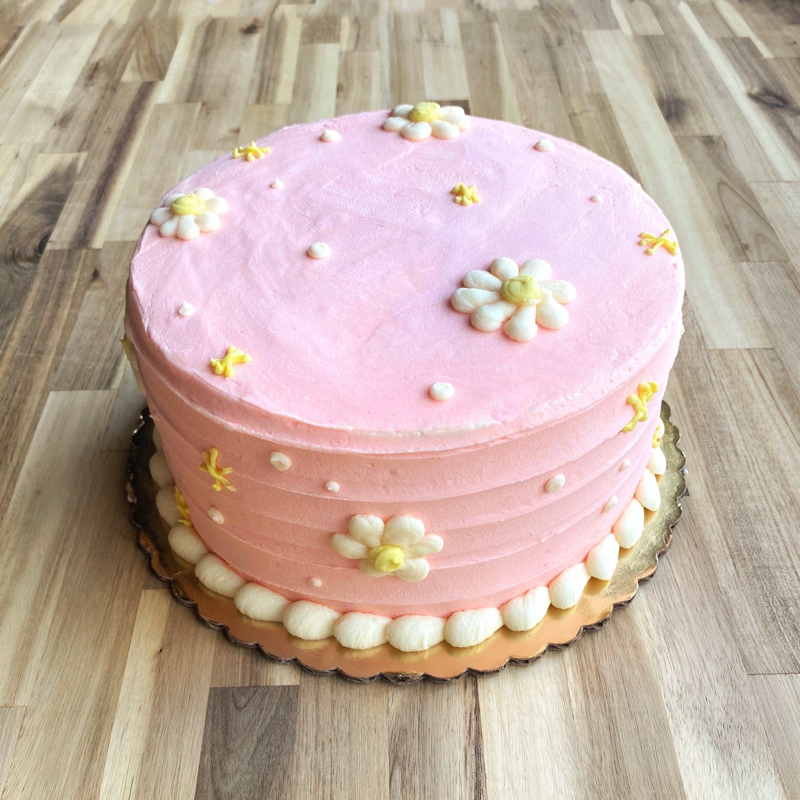 Mod Sytle Cake Mod Daisies- Decorated Cake – Muddy's Bake Shop