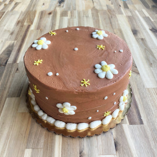 Mod Daisies- Decorated Cake