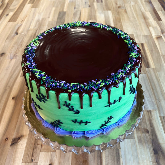 Frankenstein- Decorated Cake