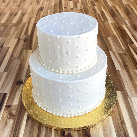 Swiss Dot- Tiered Cake