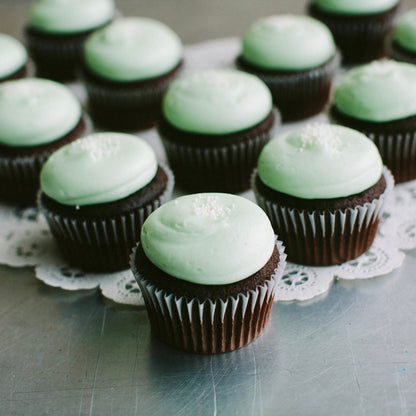 Grasshopper Cupcakes